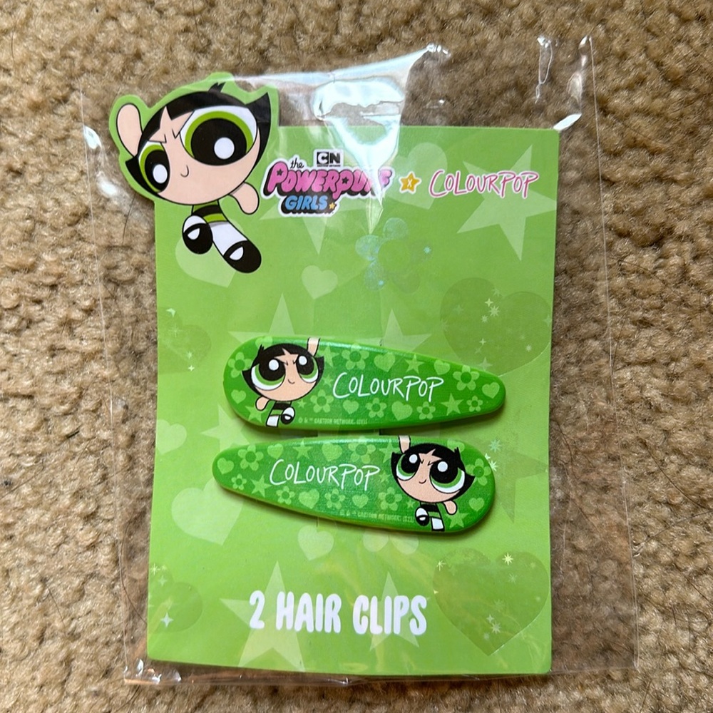 Colourpop x the Powerpuff Girls hair clips set of 2 - BRAND NEW